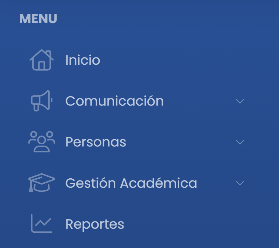 Utilizar el menú lateral