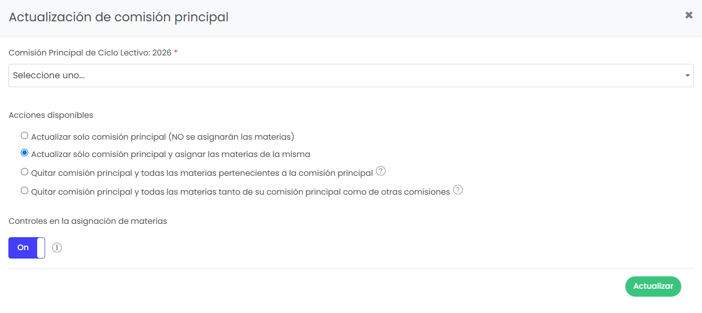 Definir la asignación