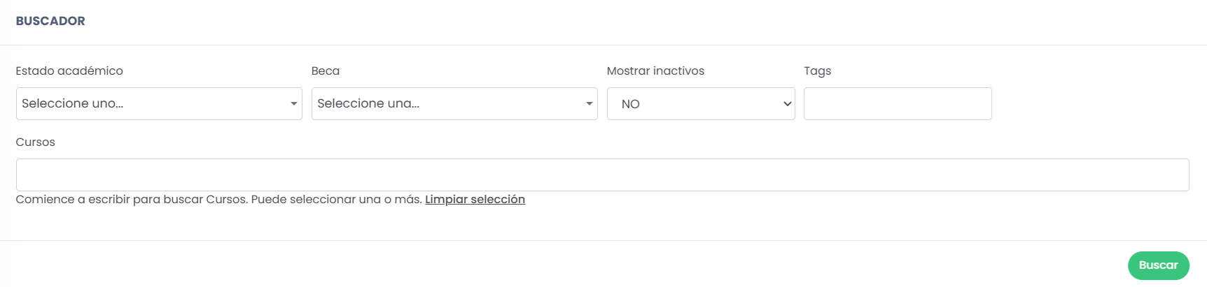 Buscar estudiantes