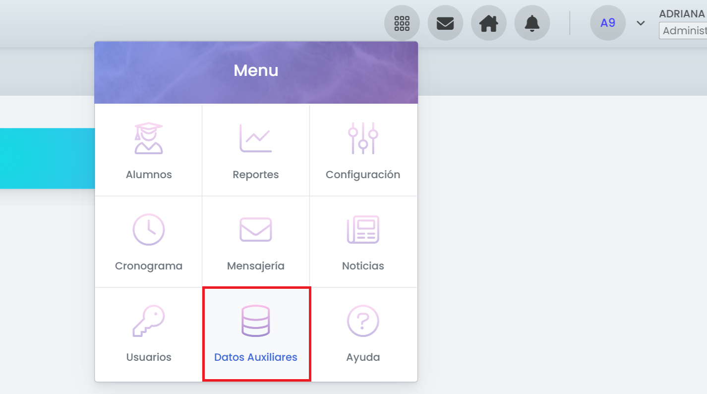 Acceder a los tipos de inasistencia