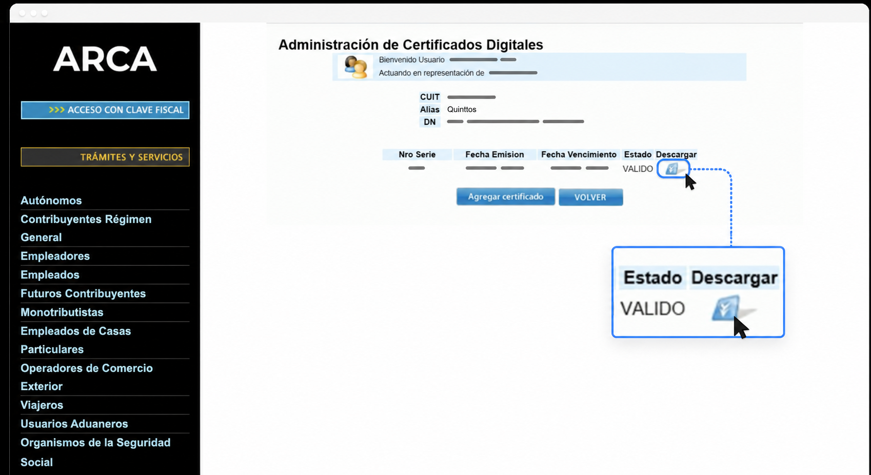 ¿Cómo configurar la facturación electrónica de ARCA en Quinttos? — Descargá el certificado generado