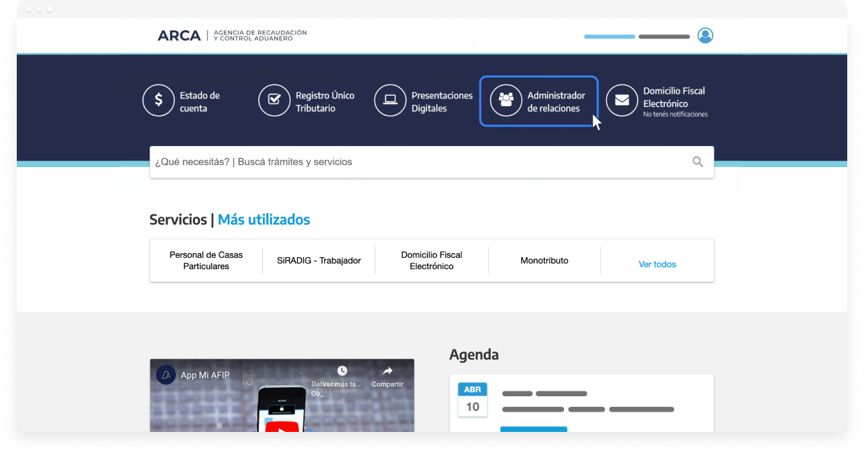 Vinculá el servicio de facturación electrónica