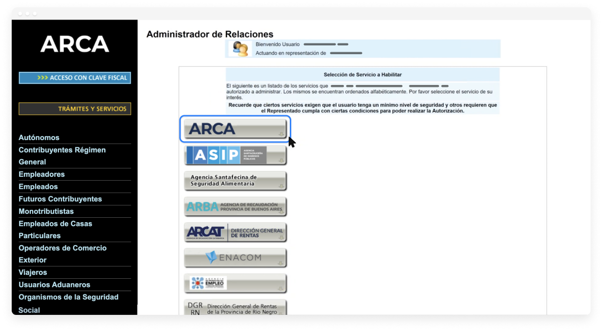 Vinculá el servicio de facturación electrónica