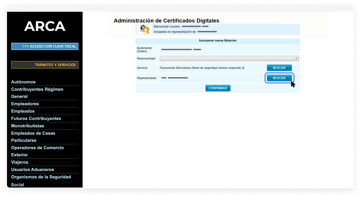 Vinculá el servicio de facturación electrónica
