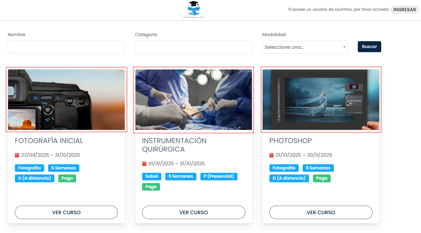 Cargá las imágenes