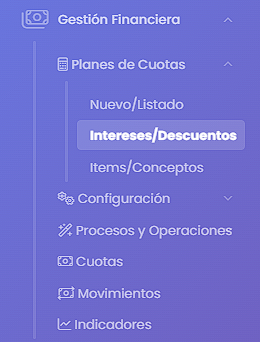Accedé a Intereses/Descuentos