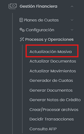 Ingresá a la asignación masiva