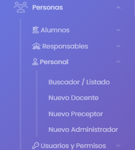 Acceder a la creación de usuario