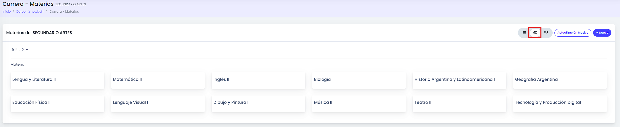 Visualizar y consultar el plan de carrera