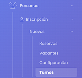 Ingresá al listado de turnos.
