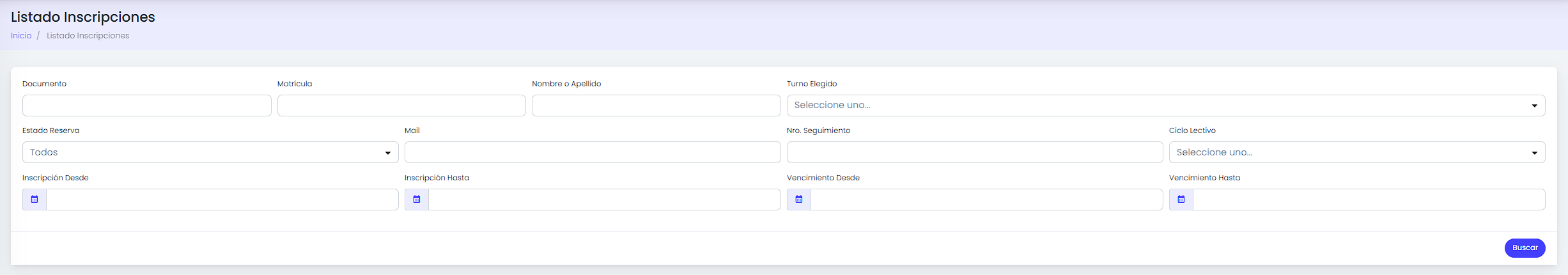 Buscá las reservas.