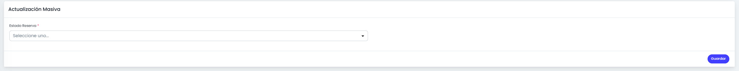 Actualizá el estado de forma masiva.
