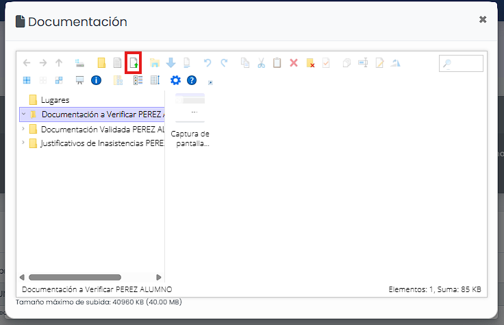 Revisá la documentación pendiente.